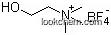 Molecular Structure of 152218-75-2 (2-Hydroxy-N,N,N-trimethylethanaminium tetrafluoroborate)